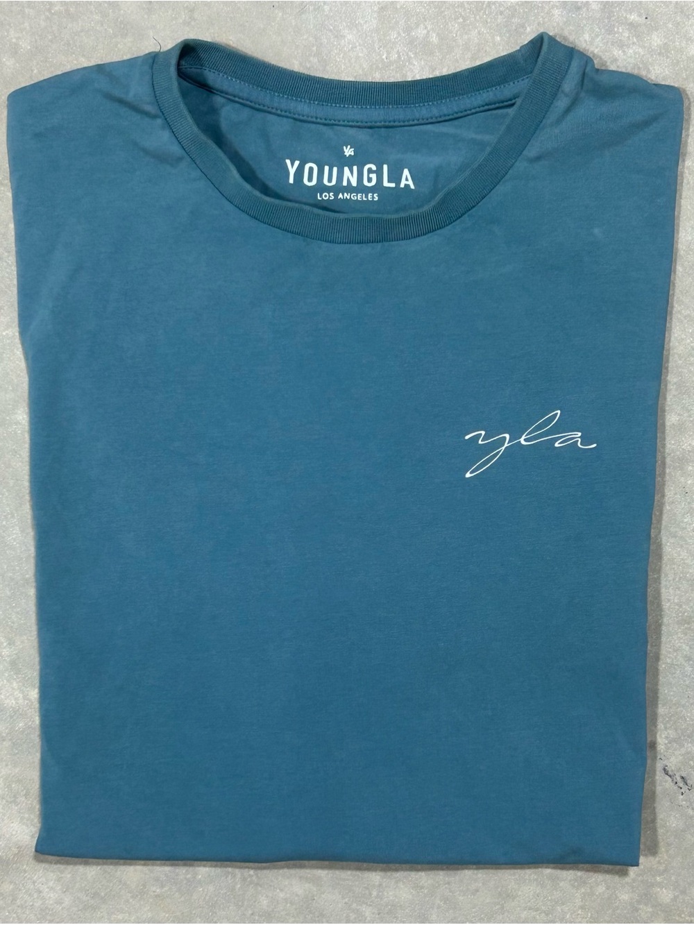 Men’s YoungLA Teal S/S Tee LARGE